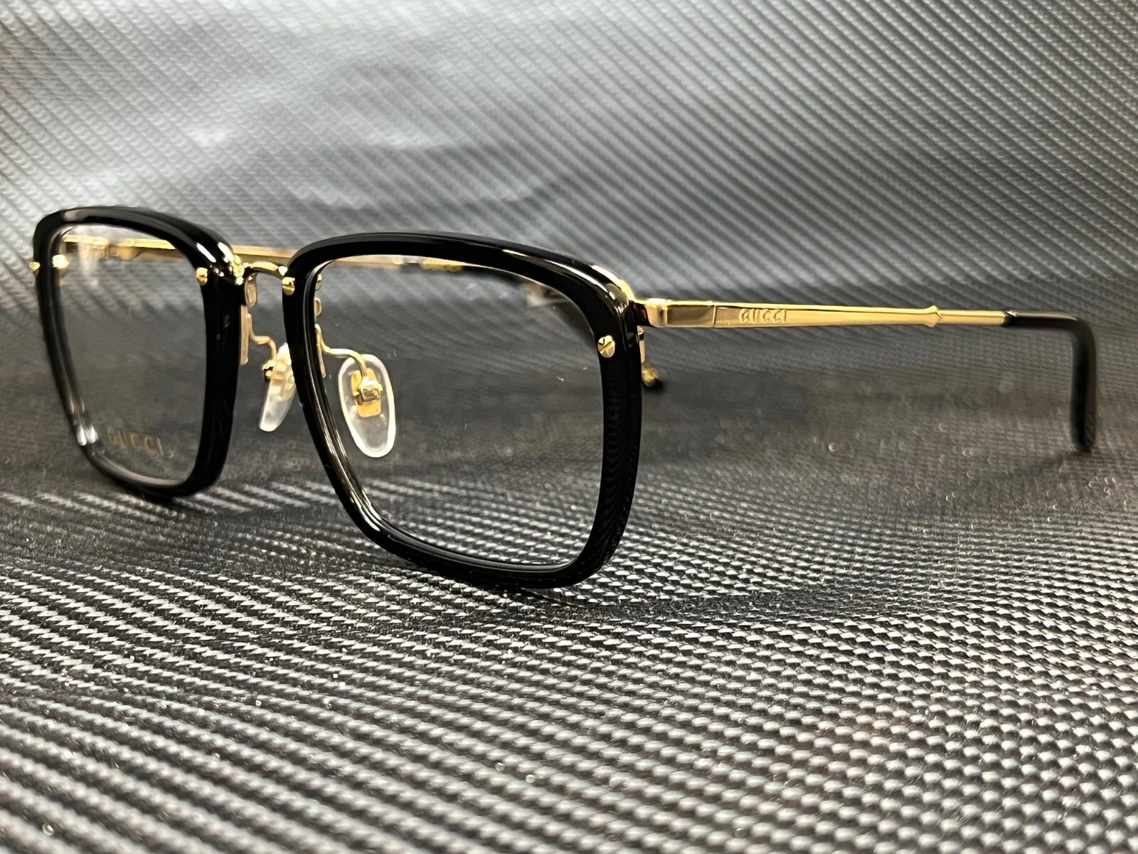 GUCCI GG0676O 001 Rectangle Black Men 1