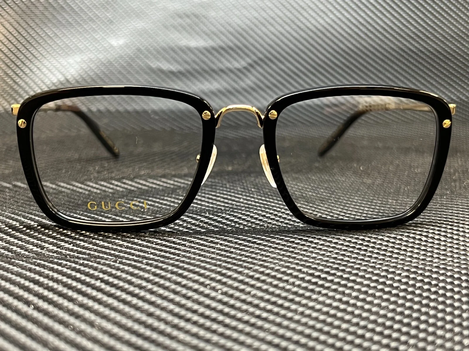 GUCCI GG0676O 001 Rectangle Black Men 2