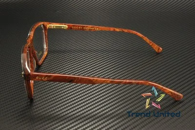 GUCCI GG1045O 003 Rectangular Squared Brown Demo Lens 56 mm Men 4